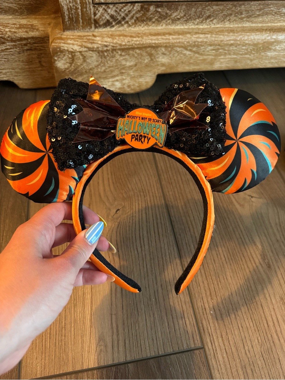 *Mickey's Not So Scary Halloween Party Mickey Ears Headband